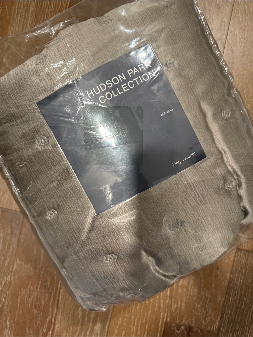 Hudson Park Collection Taupe King Coverlet by Bloomingdale’s